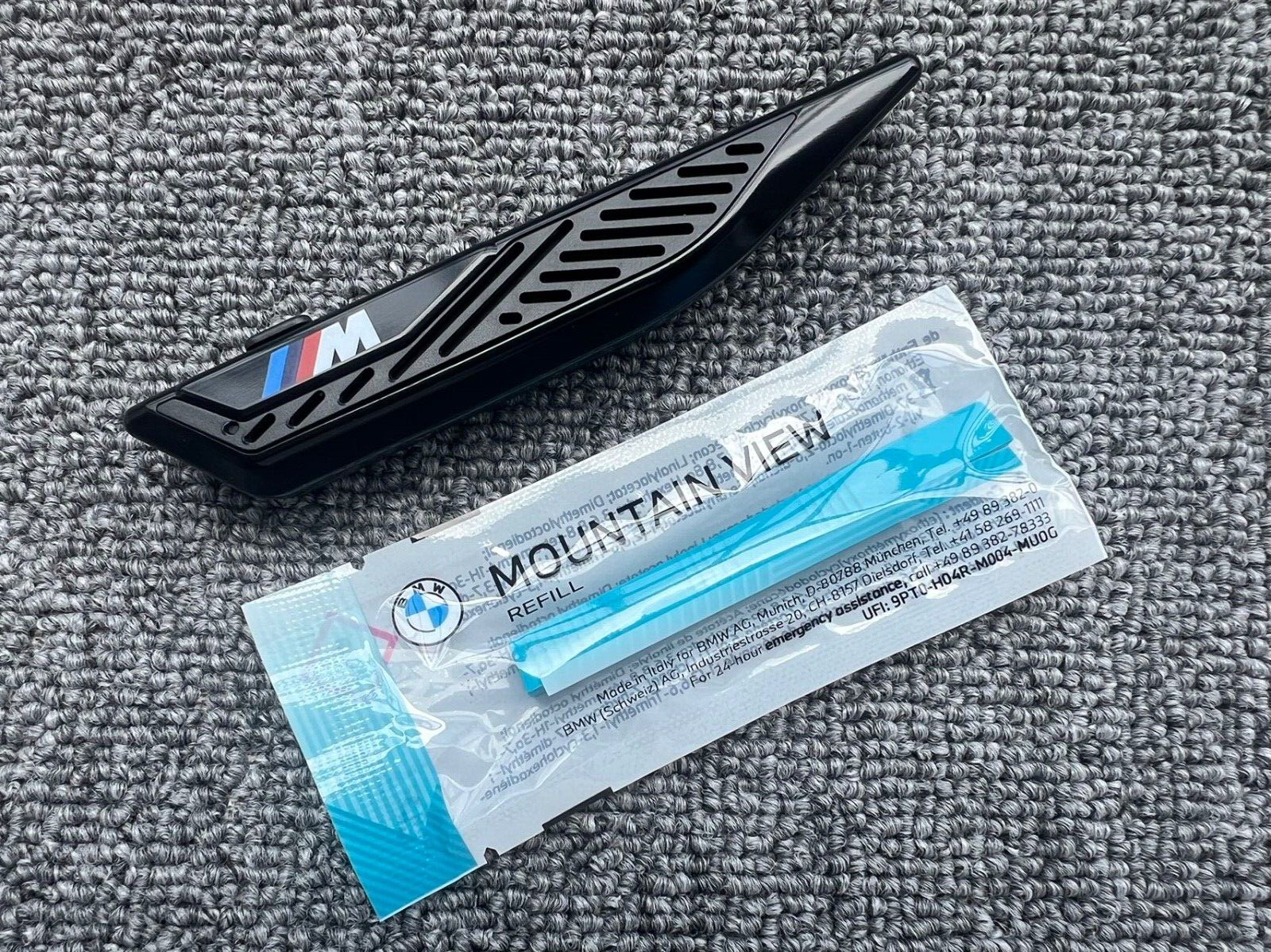 GENUINE BMW NATURAL AIR M PERFORMANCE BLACK FRESHENER MOUNTAIN VIEW STARTER KIT