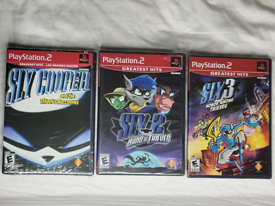 **NEW** Sly Cooper 1 2 & 3 Bundle (PlayStation 2, Greatest Hits) PS2 **SEALED**