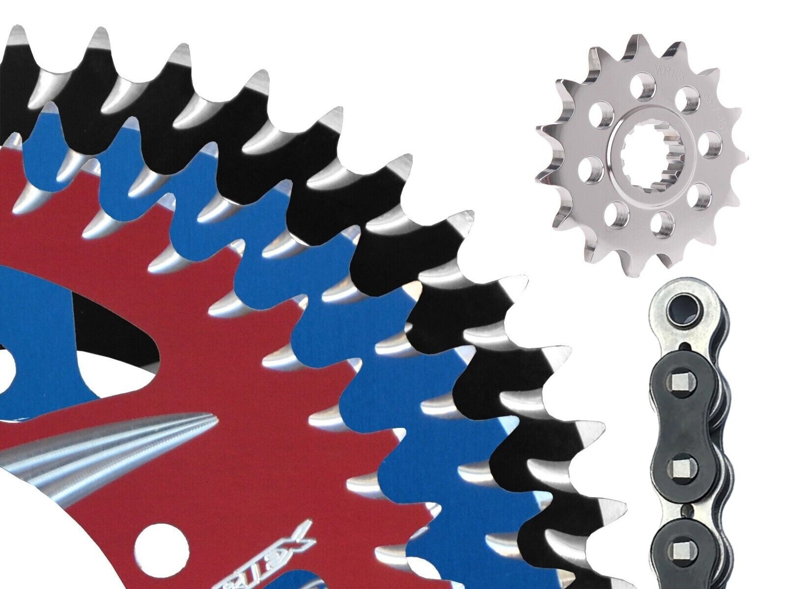 KAWASAKI 04-05 ZX10R VORTEX 520 CHAIN & CAT5 ALUMINUM KAWASAKI 04-05 ZX10R VORTEX 520 CHAIN & CAT5 ALUMINUM