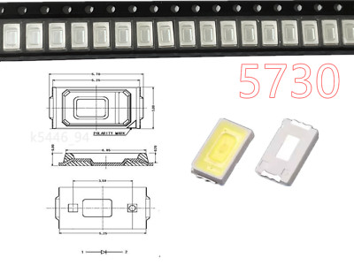 100pcs SMD LED 0402 0603 0805 1206 3528 5730 Diodes Single Chip RGB Light PCB