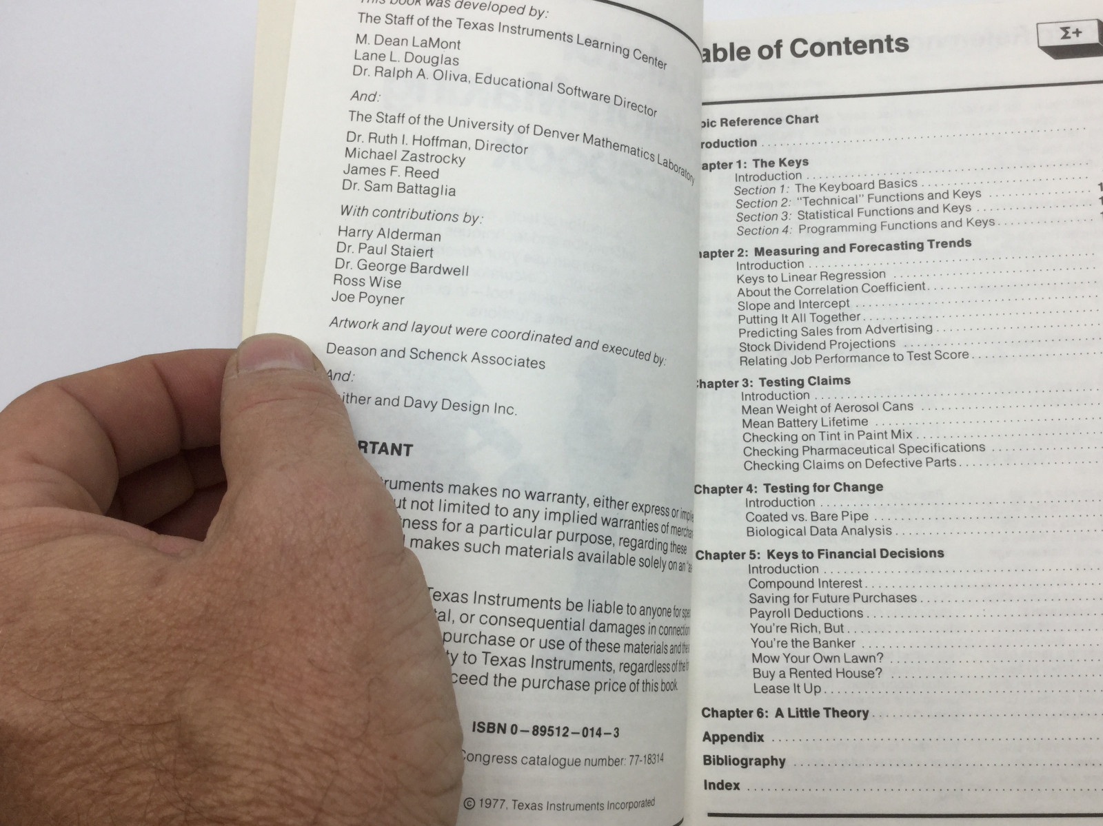 original VINTAGE -1977 CALCULATOR DECISION-MAKING SOURCEBOOK texas instruments