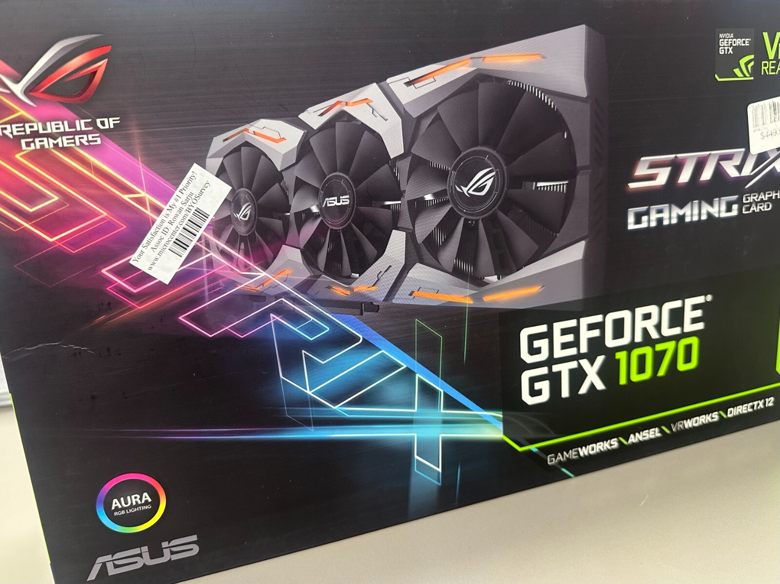 ASUS - ASUS ROG STRIX GTX1070 箱無し Amazon | ASUS R.O.G. STRIXシリーズ NVIDIA GeForce GTX1070