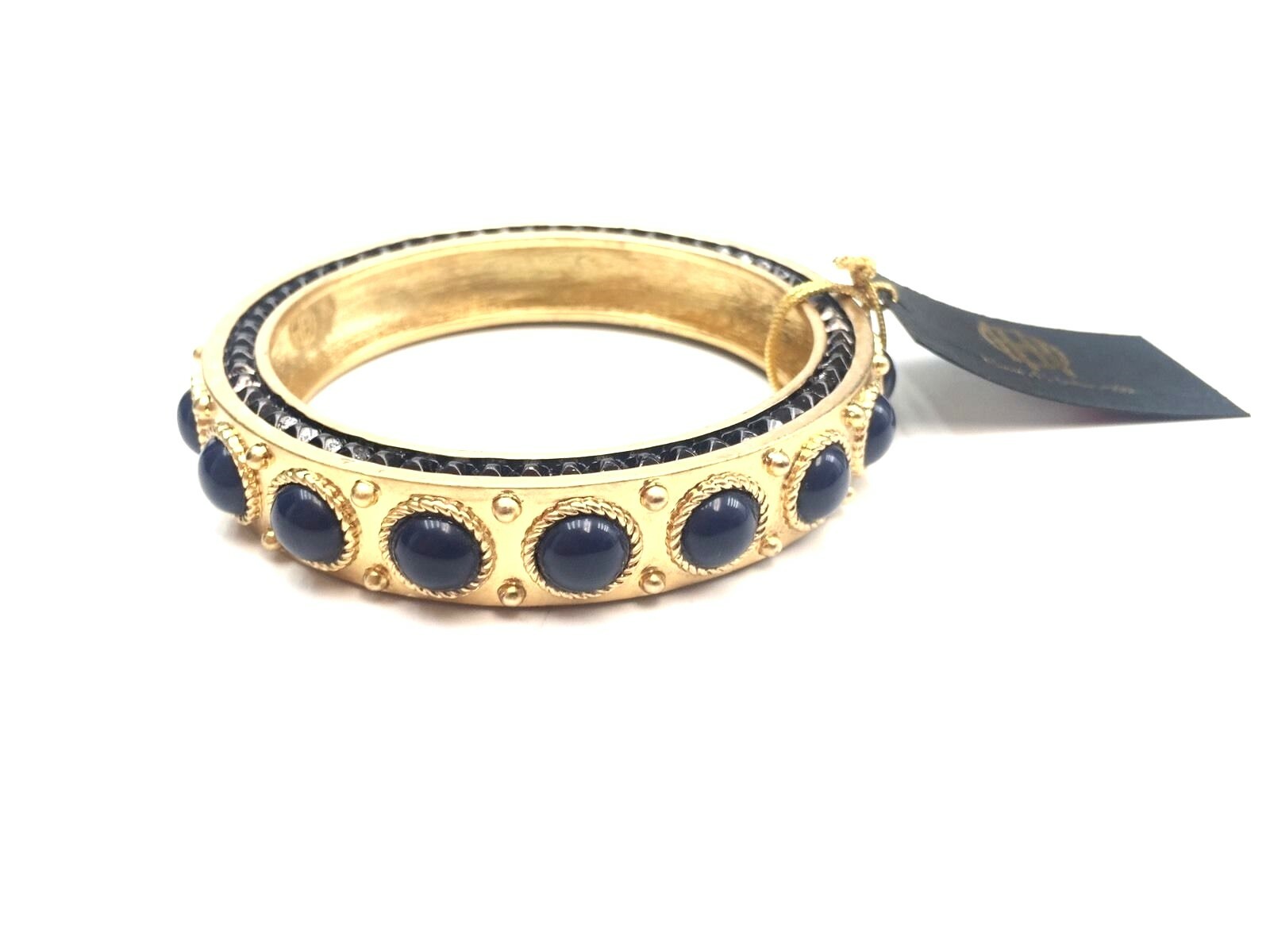 HOUSE OF HARLOW Round Cabochon Side Studded Bangle 134998