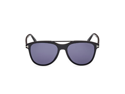 Pre-owned Tom Ford Sunglasses Ft1098 Damian-02 01v Black Blue Man