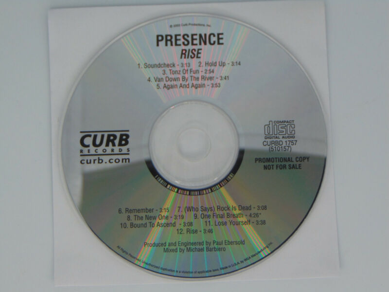 Presence - Rise - Cd, 2003 - Promo