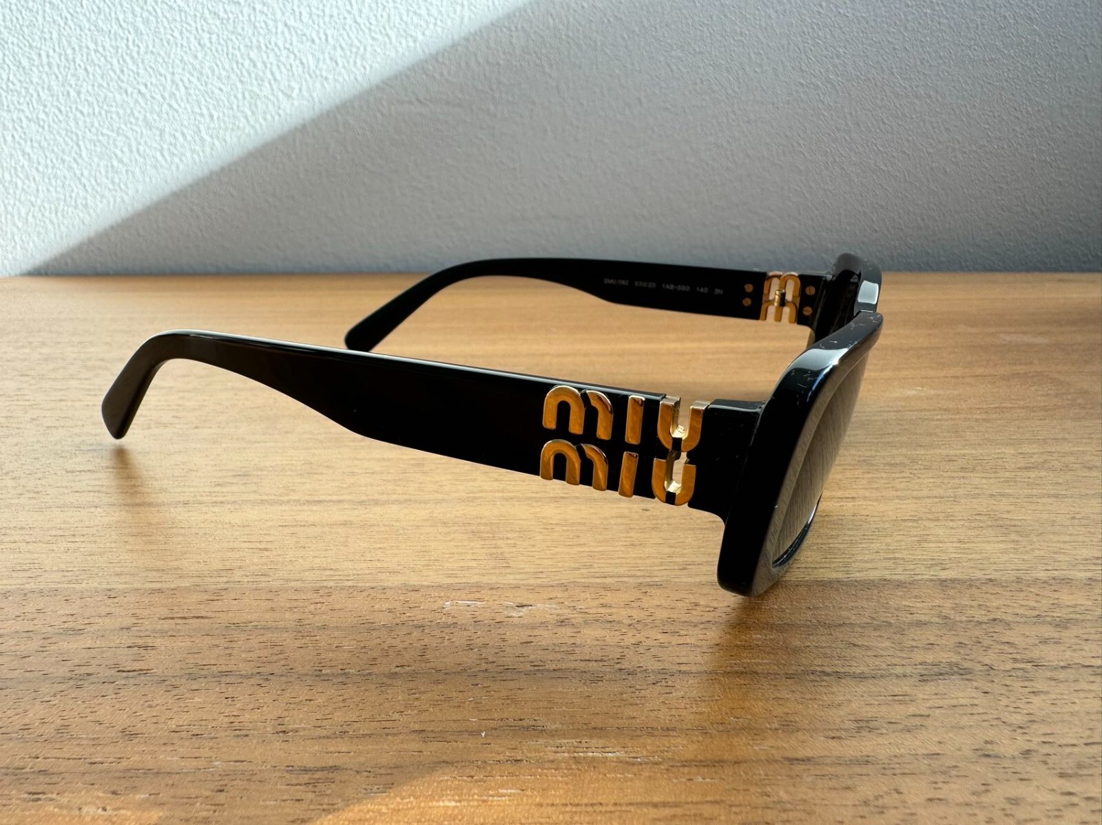 Pre-owned Miu Miu Miumiu Sunglasses Omu 08zs 100% Authentic Brand Condition In Black