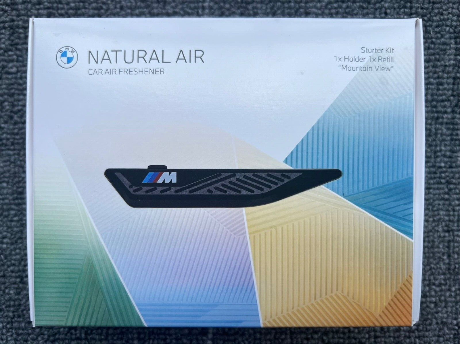 GENUINE BMW NATURAL AIR M PERFORMANCE BLACK FRESHENER MOUNTAIN VIEW STARTER KIT
