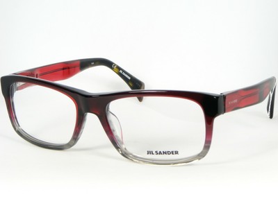 JIL SANDER JS2711 604 BORDEAUX STRIPED GREY EYEGLASSES GLASSES FRAME 54-18-140mm