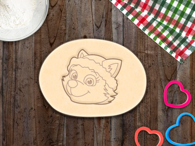 Everest Dog Paw Patrol Cookie Cutter Head Emblem Cupcake Topper Fondant Biscuit