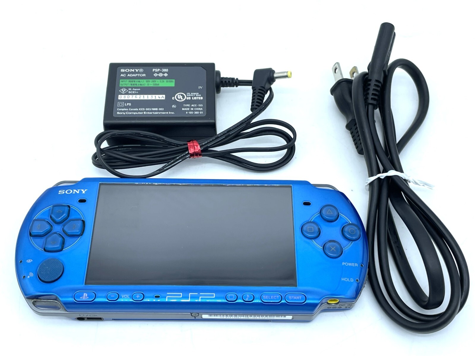 SONY PSP-3000 Console Blue New Battery & Charger & Memory