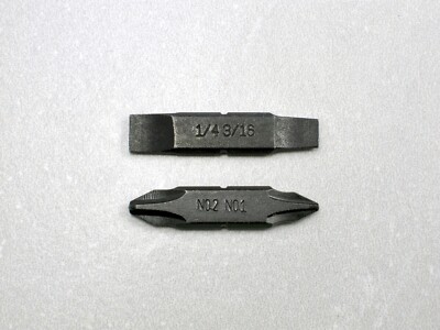 2 Genuine Leatherman Replacement Bits: Flat & Phillips Set - USPS with Tracking!