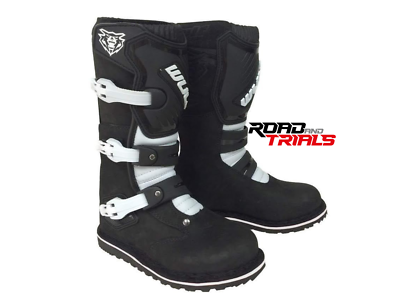 New Kids Wulfsport Trials Boots Black Sizes Euro 27 39 Uk 9 6 Oset Mx