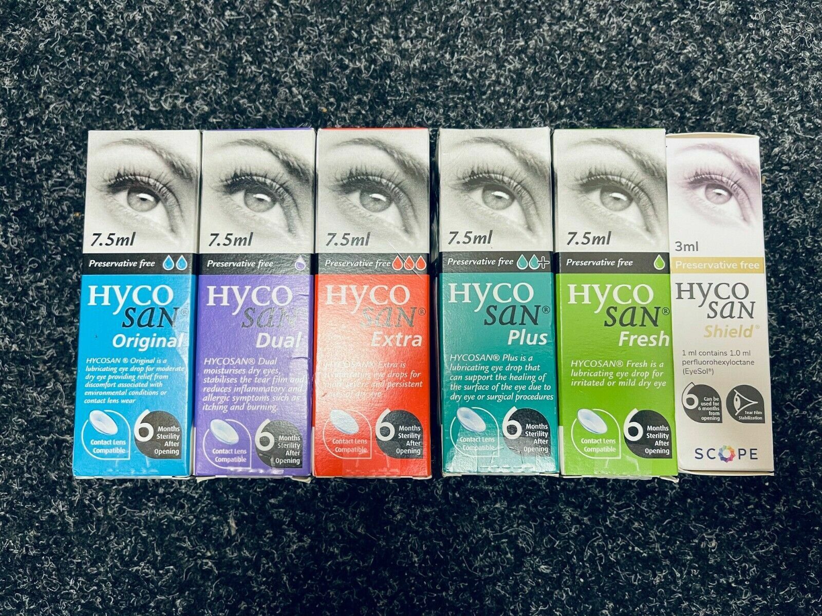 Hycosan Eye Drops (All Variations)
