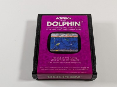 DOLPHIN Atari 2600 Cartridge Only Tested Read