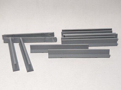 (30) - Gray Jersey Barrier Concrete Median HO Scale 1:87 Piko Walthers Herpa