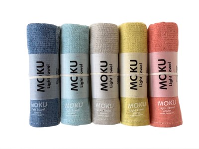 [Contex] Moku Face Towel 59073-90 Set Of 5 (A. Blue, Aqua, Almond, Lemo No.114