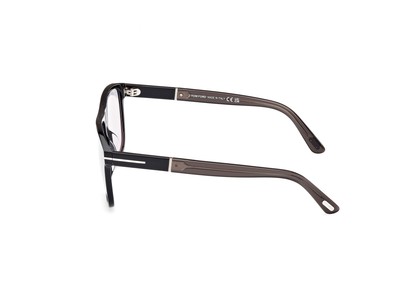 Pre-owned Tom Ford Ft1081 01a Plastic Shiny Black Smoke 58 Mm Men's Sunglasses In Gray