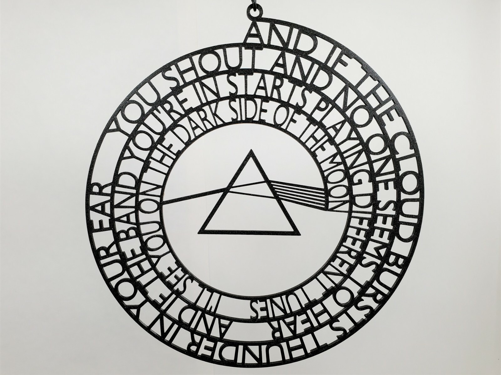 Pink Floyd Dark Side of the Moon Lyric Spiral and Prism