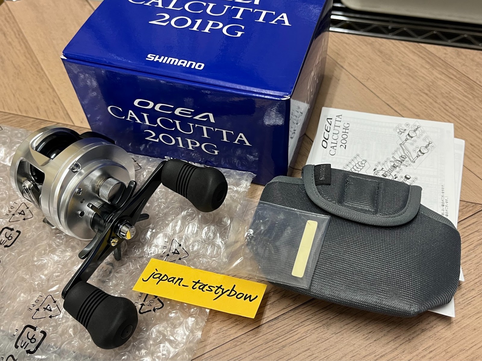 リール SHIMANO OCEA CALCUTTA 201PG Shimano 12 OCEA CALCUTTA 201PG Left Baitcasting Reel Made in