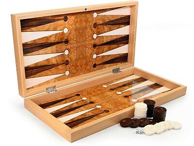 Wunderschöne HOLZ BACKGAMMON TAVLA XXL ROSE