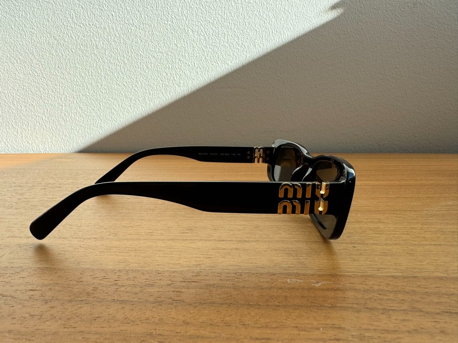 Pre-owned Miu Miu Miumiu Sunglasses Omu 08zs 100% Authentic Brand Condition In Black