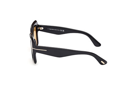 Pre-owned Tom Ford Sunglasses Ft1157 Esme 01e Black Brown Woman