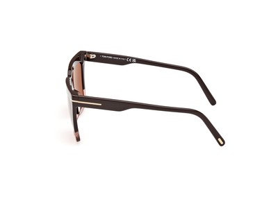 Pre-owned Tom Ford Ft1110-50z-56 Dark Brown Sunglasses