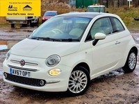 2017 Fiat 500 1.2 Lounge Hatchback 3dr Petrol Dualogic Euro 6 (s/s) (69 bhp) Hat