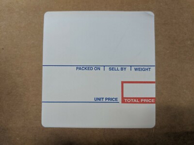 CAS 8020 SCALE LABEL 500/ROLL 12 RLS/CS 58MM X 60MM  #1477 BEST PRICE