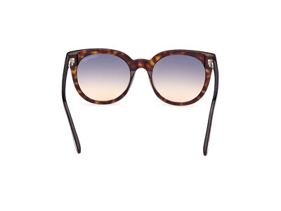 Pre-owned Tom Ford Sunglasses Ft1109 Moira 52b Havana Smoke Woman In Gray