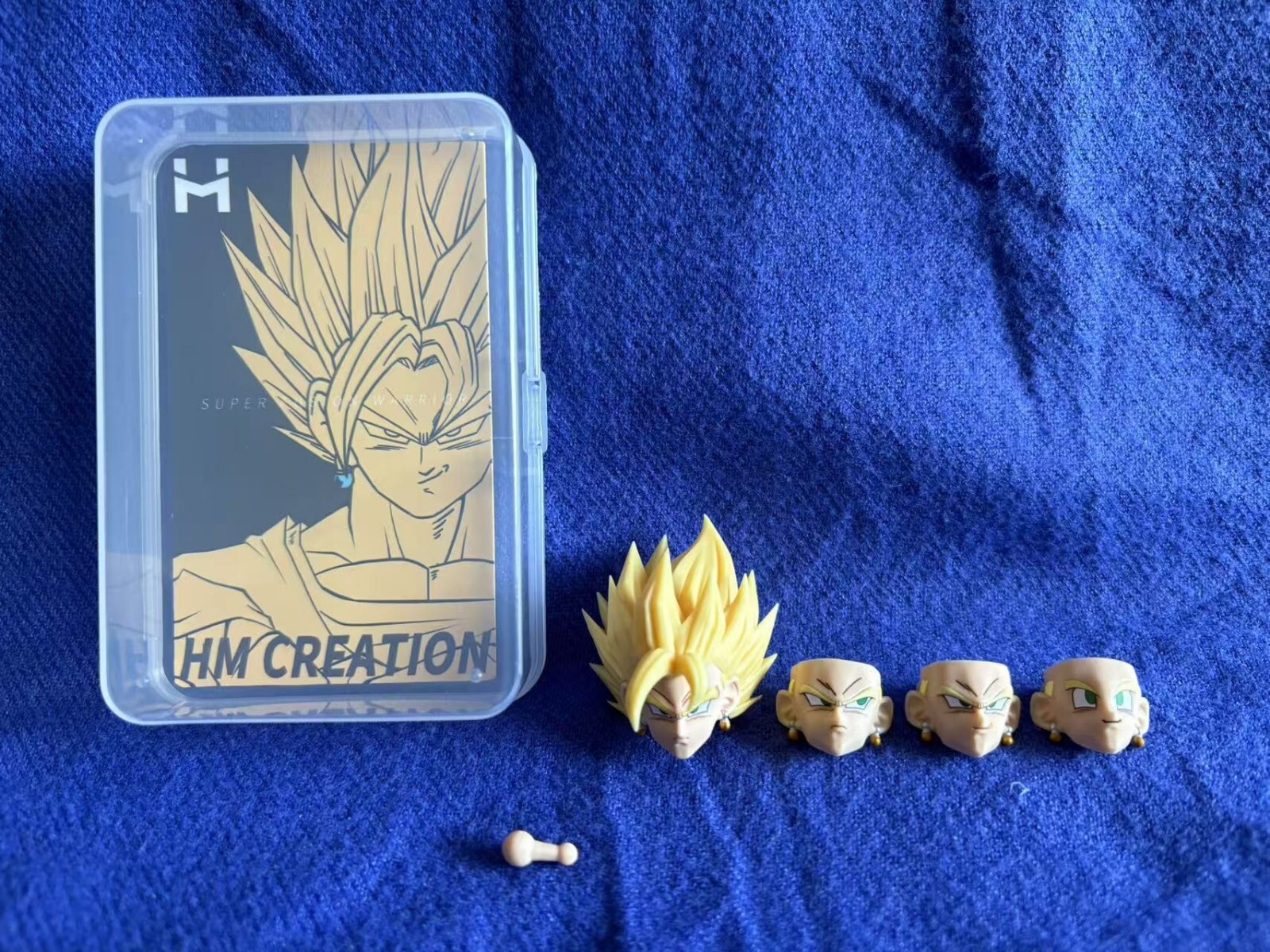 custom Vegito 1/12 shf Super Saiyan Vegetto head yellow HM