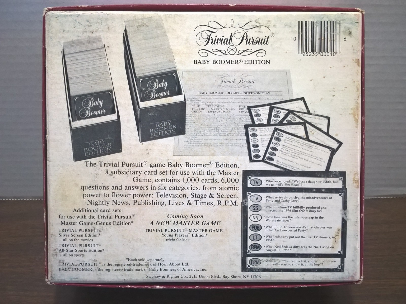 Trivial Pursuit Baby Boomers 1983 + All American 1993 2 Boxed Card Game Set Lot