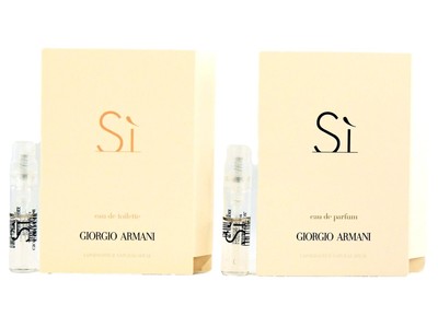 GIORGIO ARMANI SI EDT EDP 1.5ml .05fl oz SPRAY SAMPLES TRY BOTH