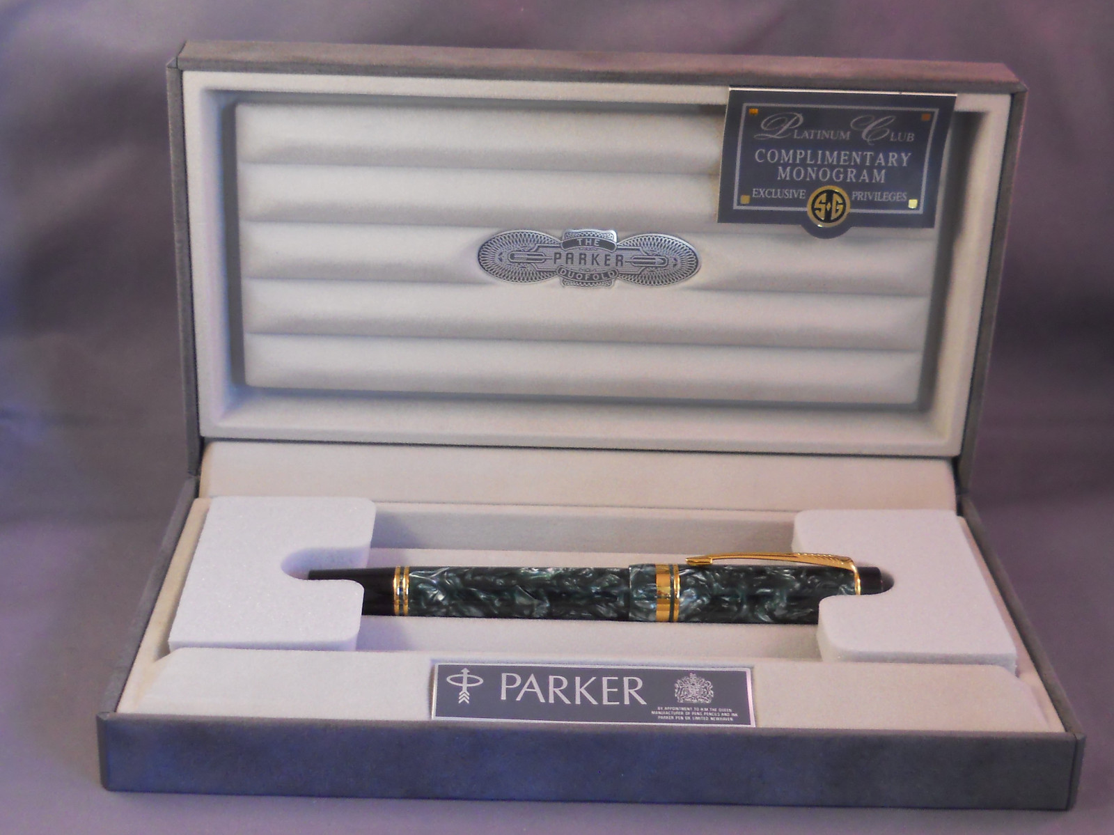 Parker Vintage Centennial Duofold Green Roller ball pen | eBay