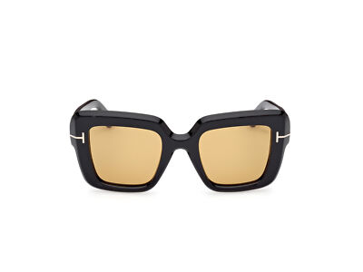 Pre-owned Tom Ford Sunglasses Ft1157 Esme 01e Black Brown Woman