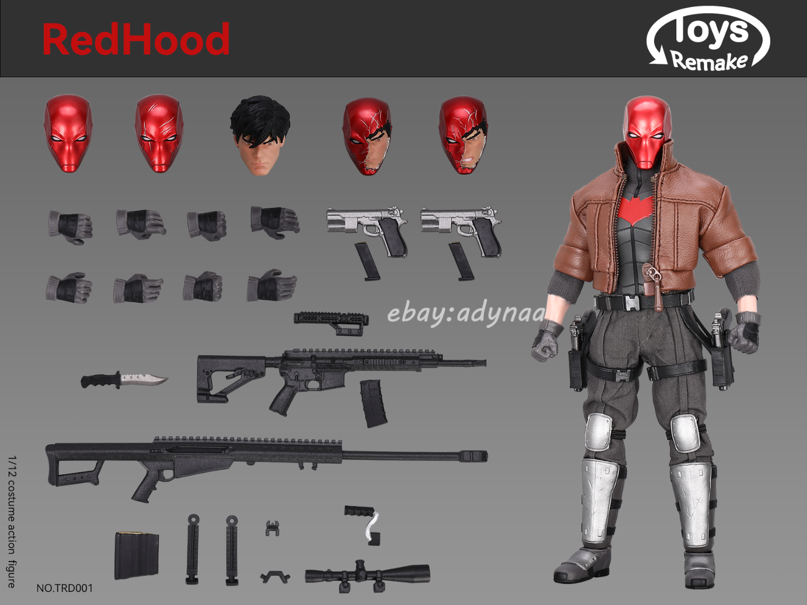 ToysRemake 1/12 レッドフード 新品 TRD001 RedHood ToysRemake TRD001 1/12 Red Hood Jason Todd 6