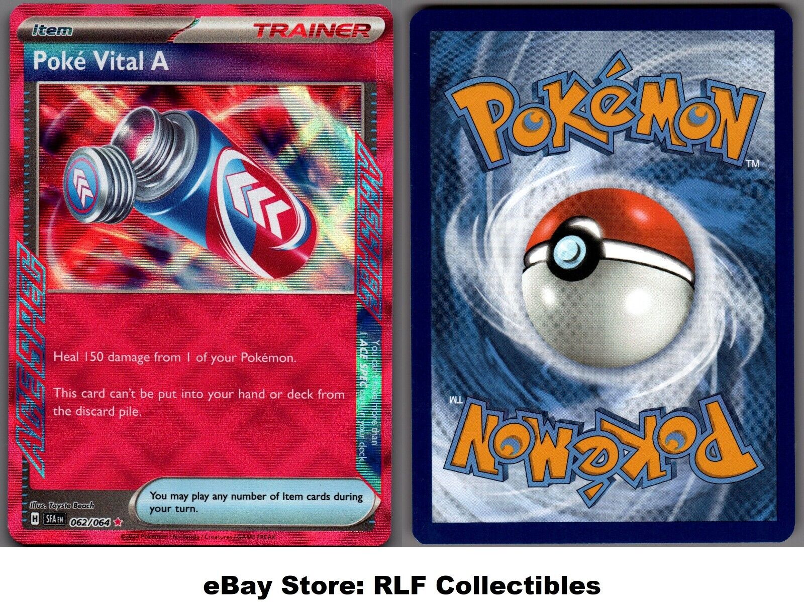 2024 Pokemon, Shrouded Fable, #062/064 Poke Vital A, Ace 2024 Pokemon, Shrouded Fable, #062/064 Poke Vital A, Ace