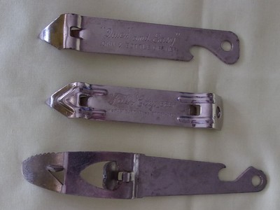 Lot of 3 Vintage Bottle Openers Vaughn, Falls City, Quick and Easy