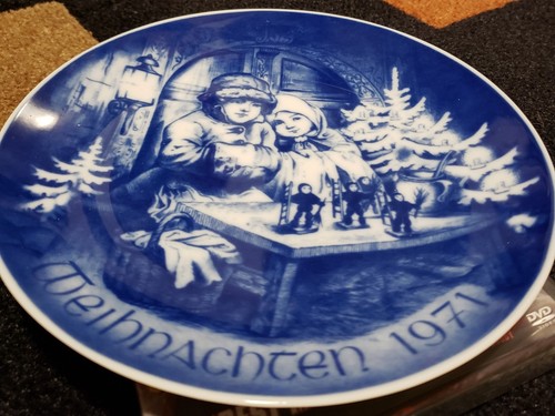 Bareuther Waldsassen Bavaria Germany Collectors Plate Christmas 1971