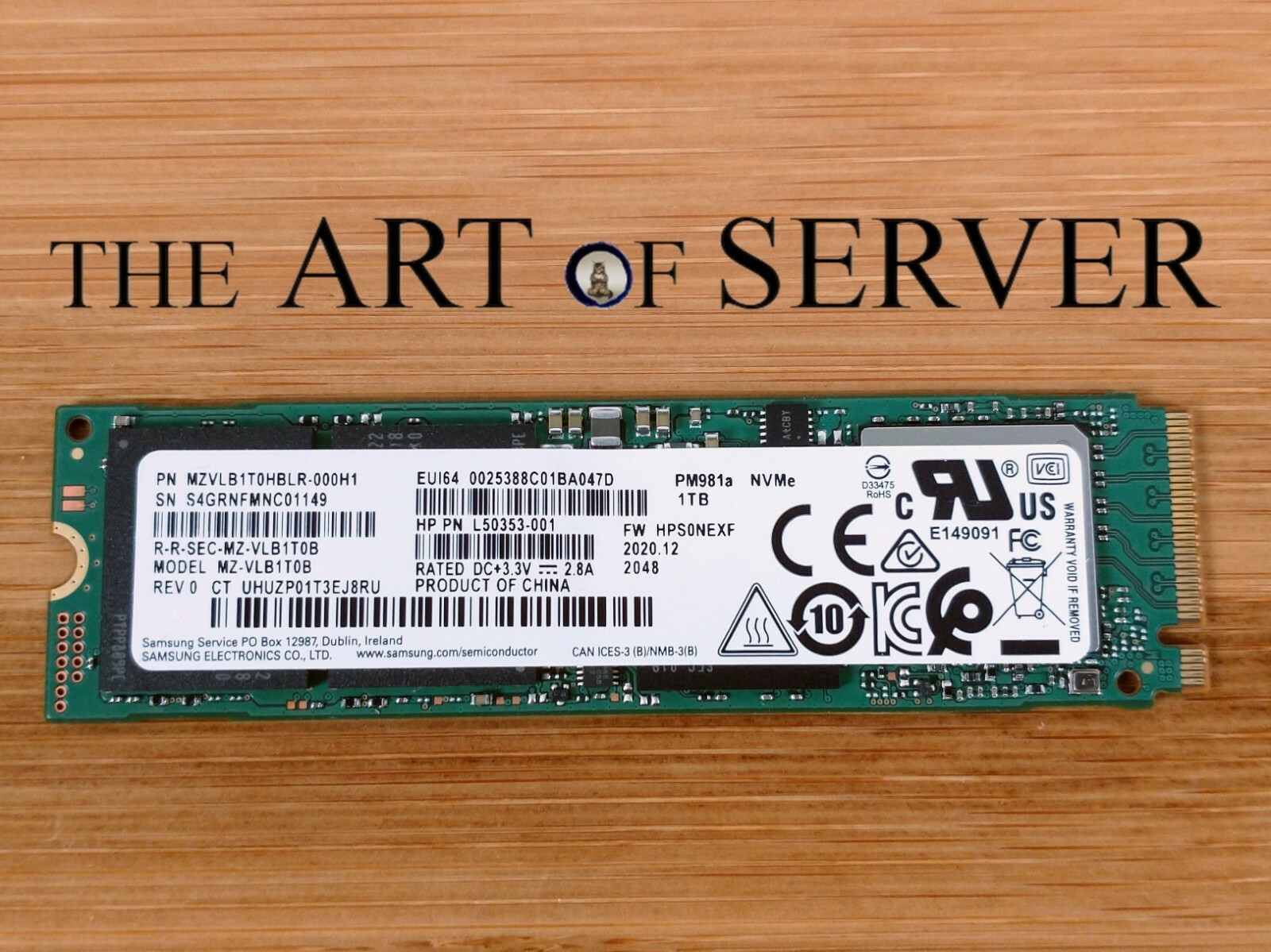 内蔵型SSD Samsung MZVLB1T0HBLR-000H1 1TB SSD Samsung MZVLB1T0HBLR-000H1 1TB PCIe 3.0 M.2 2280 SSD