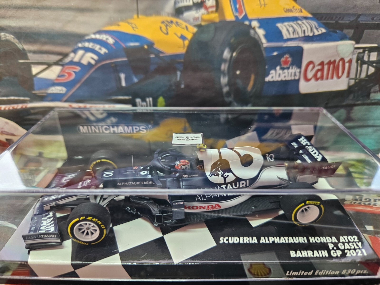 ミニカー MINICHAMPS AT02 P.GASLY 1/43 Minichamps 1:43 Pierre Gasly Alpha Tauri AT02 #10 Bahrain GP