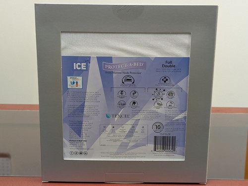 Protect-A-Bed Ice Therm-a-Sleep 5-Sided Waterproof Mattress Protector Full (NEW)