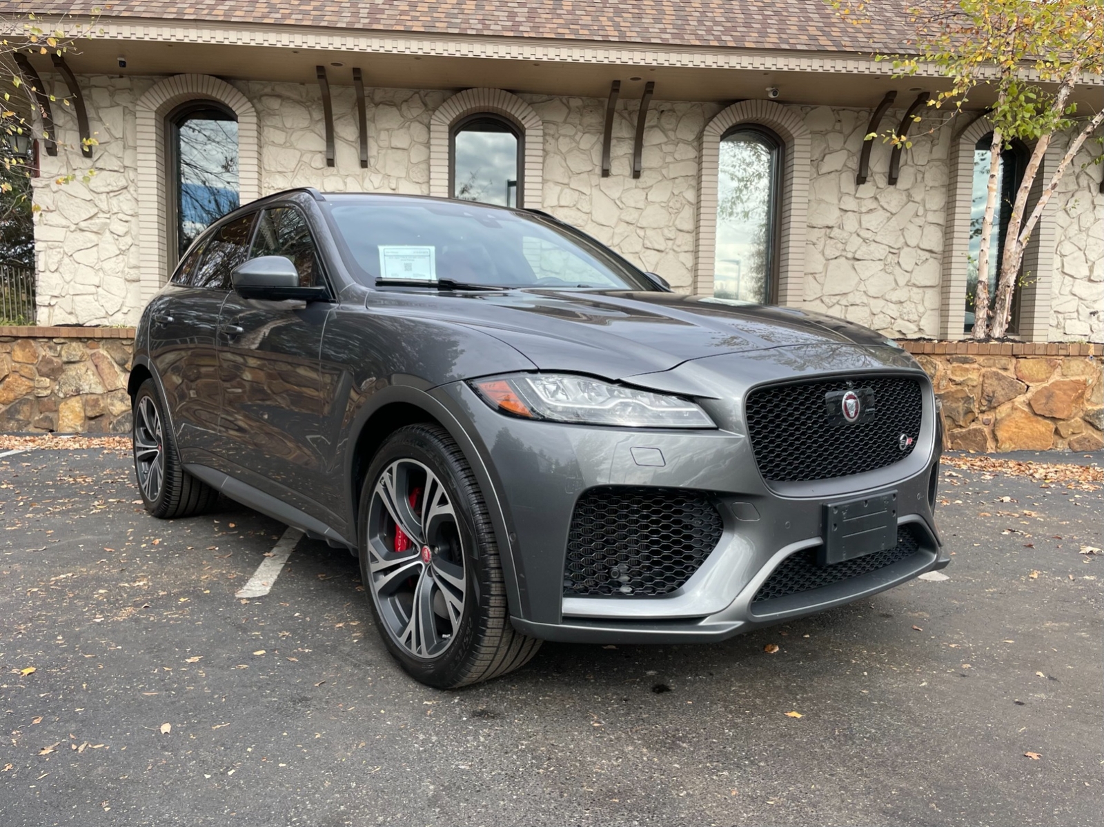 2019 Jaguar F-PACE SVR AWD w/Drivers Assist Package 63392 Miles Gray SUV 5.0L Su