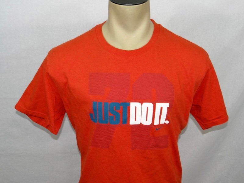 Vtg Men’s Nike Just Do It 72 orange tshirt size Large eBay