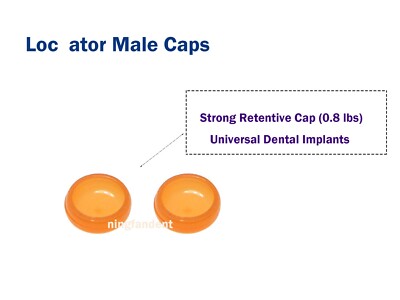 Dental Attachment Abutment Length1mm,Locat0r Insertion Caps,For Nobel Biocare RP