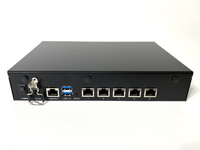 pfSense Firewall VPN AES-NI Celeron N3350 1.10GHz 10GB RAM 80GB SSD 5x Intel NIC