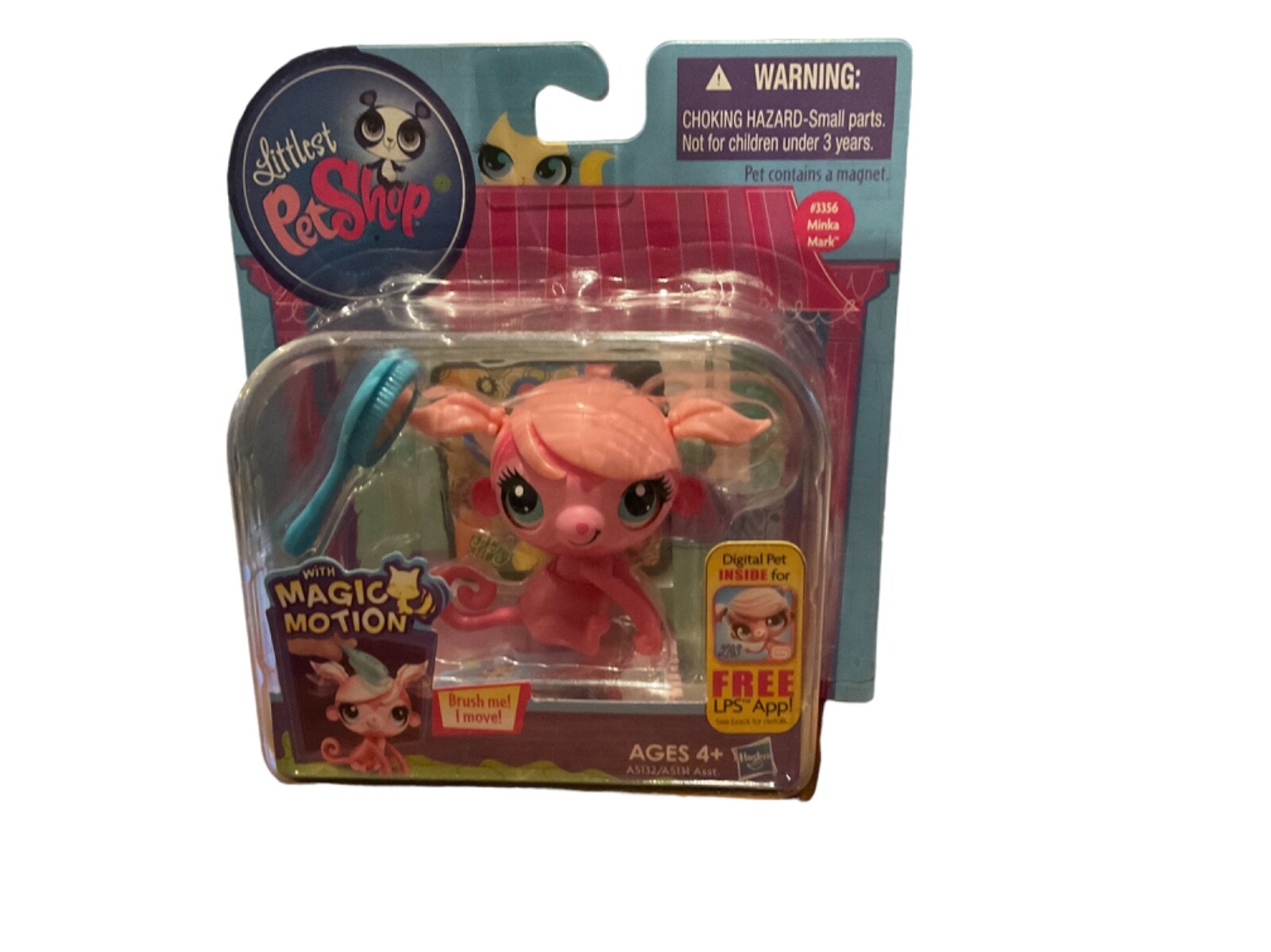 LITTLEST PET SHOP MINKA MARK WITH MAGIC MOTION MONKEY #3356