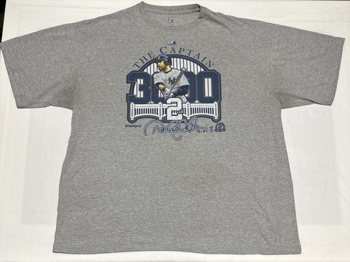 Y2K Derek Jeter New York Yankees Graphic Shirt Majestic 2XL