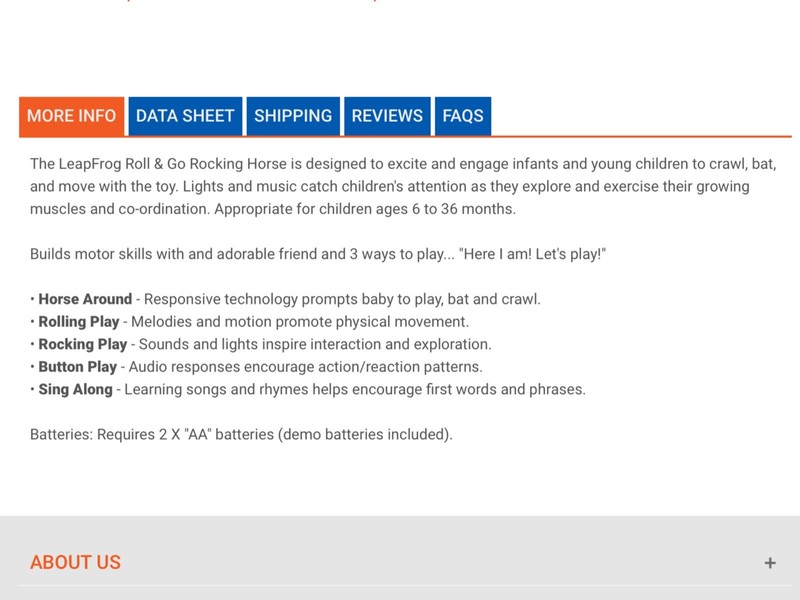 leapfrog roll and go rocking horse