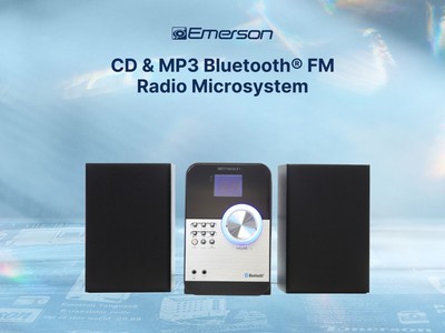 Emerson ES-4000 CD & MP3 Bluetooth FM Radio Microsystem, Black